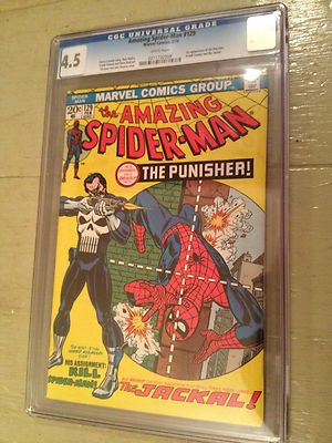 Amazing Spiderman 129  CGC 45  1st appearance of the Punisher and Jackal