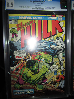 Incredible Hulk 180 1st Wolverine Comic CGC 85 Stan Lee Wendigo Marvel 181