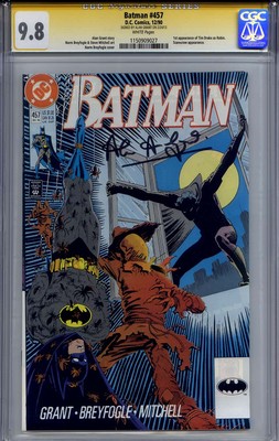 BATMAN 457 CGC 98 SS ALAN GRANT 1st Tim Drake at Robin