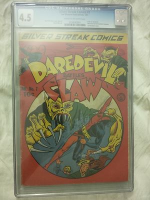 SILVER STREAK COMICS 7 key issue 1st Daredevil cover CGC 45 