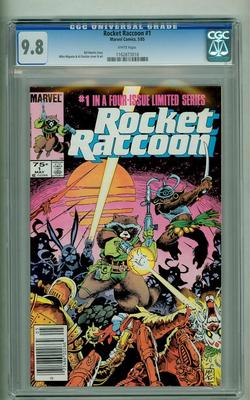 ROCKET RACOON 1 CGC 98 1985 WHITE PAGES NEWSSTAND EDITION
