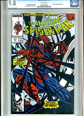 AMAZING SPIDERMAN 317 CGC 98 VENOM MCFARLANE COVER  ART