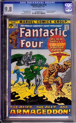 FANTASTIC FOUR  116 CGC 98 OFF WHITEWHITE PAGES HIGHEST GRADED COPY NMMT