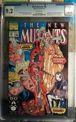 The New Mutants 98 CGC 92 1st Appearance of Deadpool Marvel 1991