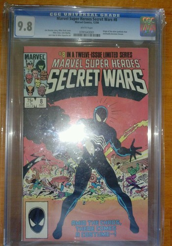 Marvel SuperHeroes Secret Wars 8 1984 1st Venom Alien Costume 98 CGC Graded
