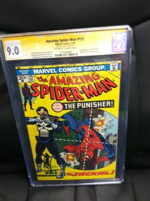 Spiderman 129 CGC 90 Stan Lee Signature 