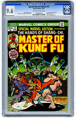 Special Marvel Edition 15 CGC 96 OWW 1st Master of Kung Fu Bronze Age Comic