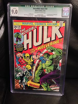 Incredible hulk 181 CGC 90 1st wolvie 