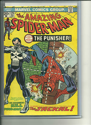 Amazing SpiderMan 129 PUNISHER No CGC Top Loader early THE FIRST