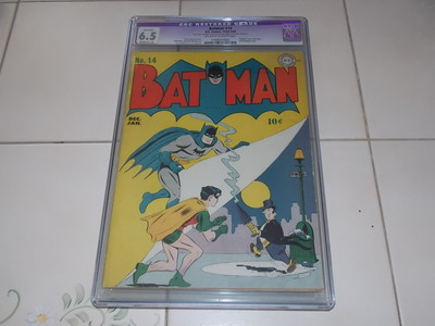 BATMAN  14 CGC 65 Purple Label Golden Age Comic Book