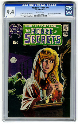 House of Secrets 92 CGC 94 OW 1st Swamp Thing DC Bronze Age Comic Horror