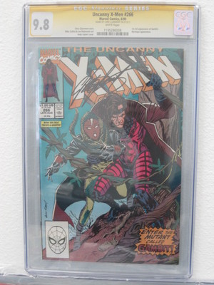 UNCANNY XMEN 266  GAMBIT SIGNATURE SERIES  CGC98 CHRIS CLAREMONT SIGNATURE