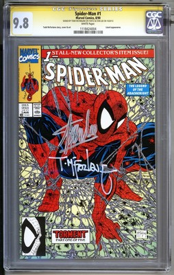 SpiderMan 1 SS CGC 98 Stan Lee  Todd McFarlane Signature Series