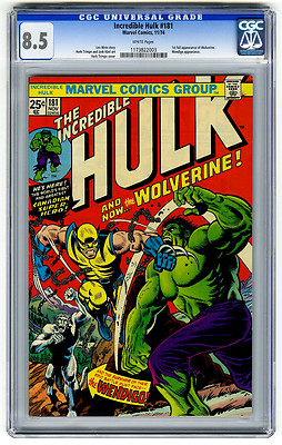 Incredible Hulk 181 CGC 85 WHITE 1st Full Wolverine App Marvel Bronze Age Comic
