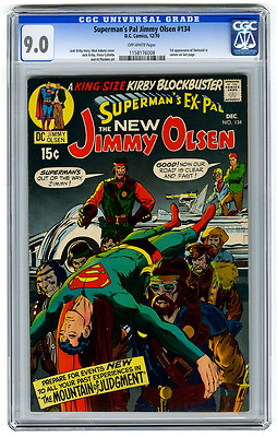 Supermans Pal Jimmy Olsen 134 CGC 90 1st Darkseid Adams Kirby DC Bronze Age