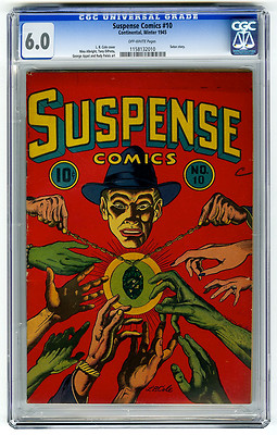 Suspense Comics 10 CGC 60 Pre Code Horror Satan LB Cole Continental Golden Age