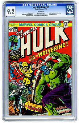 Incredible Hulk 181 CGC 92 1st Full Wolverine Marvel Bronze Age Comic Avengers