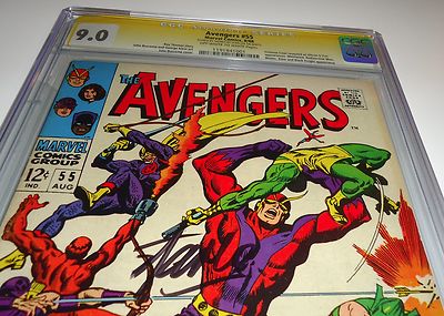 AVENGERS 55 CGC 90 SSSIGNATURE1STFIRST ULTRONSIGNED BY STAN LEE21968