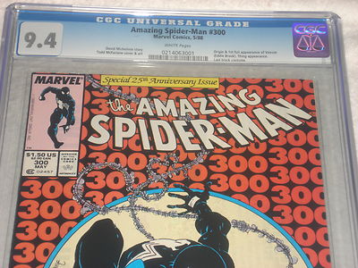 Amazing Spiderman 300 CGC 94 White Pages