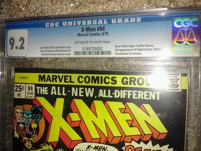 Uncanny XMen 94 CGC 92 NM Investment grade 3rd Wolverine not 94 