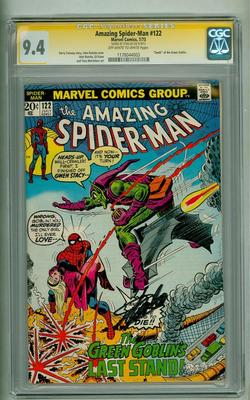 AMAZING SPIDERMAN 122 CGC 94 SS STAN LEE DEATH GREEN GOBLIN