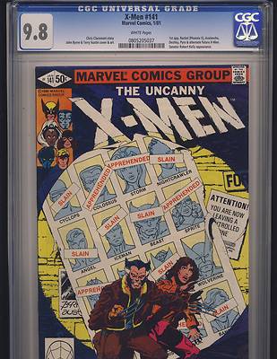 CGC XMEN  141 NEAR MINTMINT 98  1981 JOHN BYRNE 1ST APP FUTURE ALT XMEN