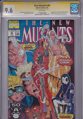 NEW MUTANTS 98 FIRST DEADPOOL CGC SS 96 ROB LIEFELD 