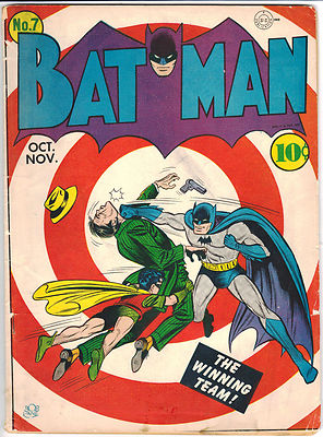 1941 BATMAN 7 VG 40 Qualified GOLDEN AGE Bob Kane Cover Non CGC