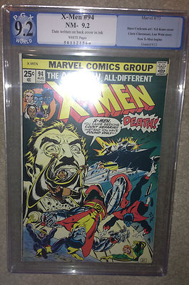 XMen 94 1975 92 NM 1st New XMen KEY COMIC CGC  PGX