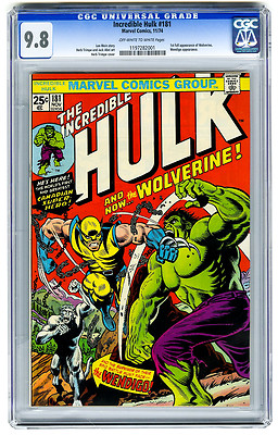 Incredible Hulk 181 CGC 98 1st Full Wolverine Marvel Bronze Age Comic Avengers