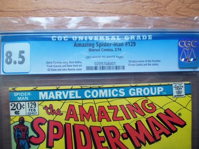 Amazing Spiderman 129 CGC 85 Marvel Comics 1974 Key Bronze Age Comic