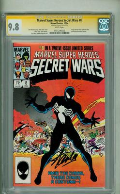 MARVEL SUPER HERO SECRET WARS 8 CGC 98 SS STAN LEE VENOM