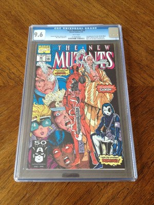New Mutants 98 CGC 96 NM 1st Deadpool white pages