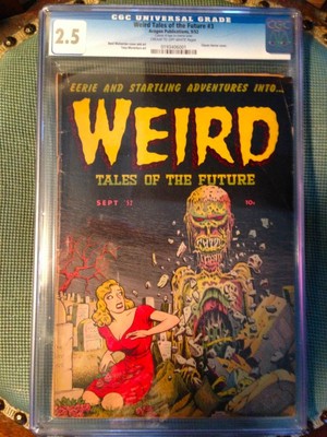 WEIRD TALES OF THE FUTURE 3 CGC 25 CreamOffWhite Pages Very Rare