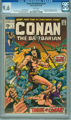 Conan the Barbarian 1 CGC 96 NM Near Mint Plus White page Barry WindsorSmith 