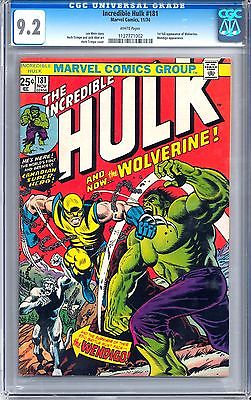 Incredible Hulk 181 CGC 92 WHITE PAGES 1st appearance of Wolverine