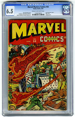 Marvel Mystery Comics 64 CGC 65 Hitler Schomburg WWII Nazi Timely Golden Age
