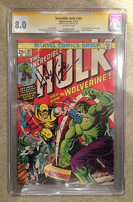 Incredible Hulk Vol 1 181 SIGNED HERB TRIMPE CGC SS VF 80 Nov 1974