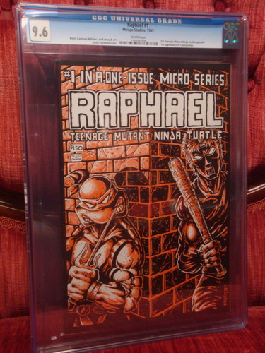 CGC 96 NMM TMNT RAPHAEL  1 1985 Teenage Mutant Ninja Turtles 1ST CASEY JONES