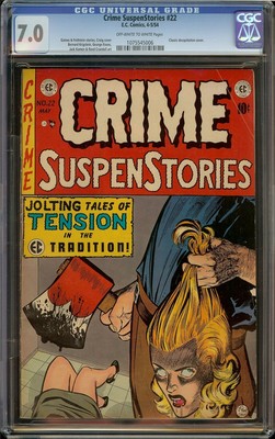 Crime Suspenstories 22 CGC 70 OWW Classic PreCode Horror Decapitation Cover