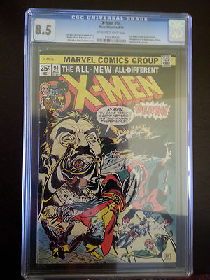 The XMen 94 Aug 1975 Marvel CGC 85 1st appearance of the new Xmen