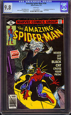 Amazing Spiderman 194 CGC 98 wp 1st app of Black Cat Is in Next ASM Movie