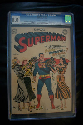 Superman 61 CGC High Grade 80 KEY ISSUE