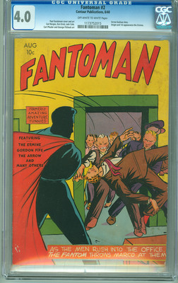 Fantoman 2 CGC 40 OWW Centaur 1940 First Issue Rare