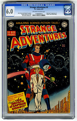 Strange Adventures 9 CGC 60 Origin  1st Captain Comet DC Golden Age Comic