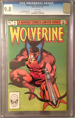 Wolverine Limited Series 4 1982 CGC 98 WP Miller