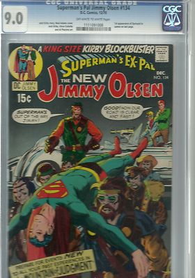 supermans pal jimmy olsen 134 cgc 90 first appearance of darkseid 