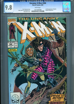 X MEN 266 CGC MT 98 PERFECT WHITE PAGED FIRST GAMBIT