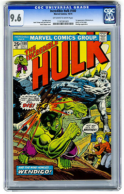 Incredible Hulk 180 CGC 96 1st Wolverine Cameo Marvel Bronze Age Avengers