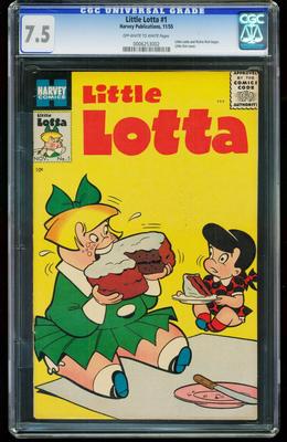 LITTLE LOTTA 1CGC 75RICHIE RICH1955FIRST ISSUESOUTHERN STATES